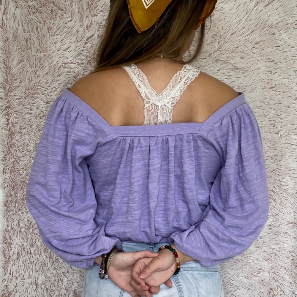 Free People Balloon Crop Top - Picture 3 of 6